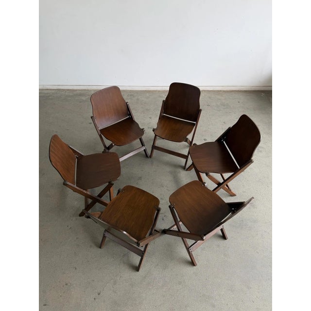 1940s 1940s Folding Chairs by American Seating Company For Sale - Image 5 of 12