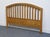 Ragazzi Furniture Solid Oak Early American Country Full Size Slatted Headboard - Made in Quebec For Sale - Image 4 of 5