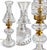 This elegant cut glass lamp combines Hollywood Regency glamour with Art Deco-inspired design. The hand-cut crystal shade...
