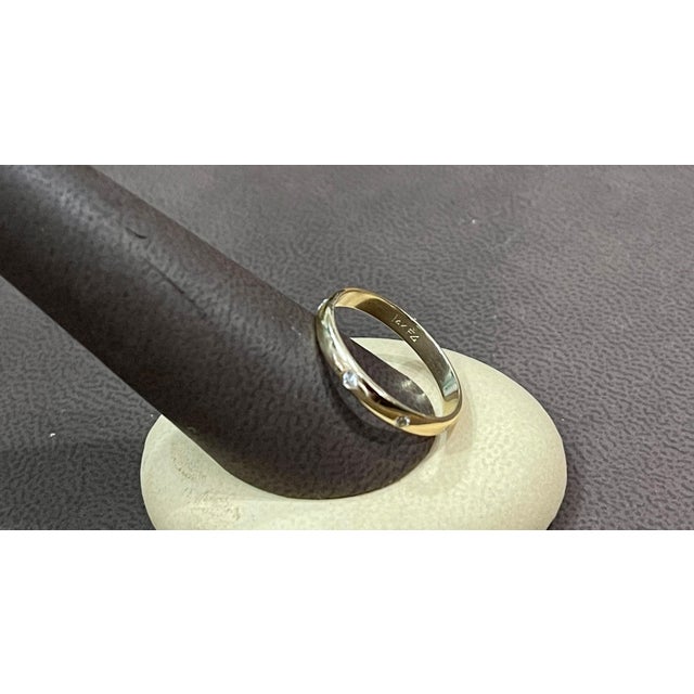 6 Flush Set Bezel Diamond Eternity Wedding Band in 14 Karat Yellow Gold For Sale - Image 17 of 18
