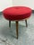 Mid-Century Modern Room & Board Murphy Stool Walnut + Upholstery For Sale - Image 3 of 12