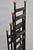 Black Vintage Arthur Umanoff Wrought Iron Ladder Back MCM Dining Chairs - Set of 4 For Sale - Image 8 of 18