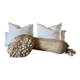 Anne Gish Decorative Pillow With Matching Lumbar Pillow For Sale