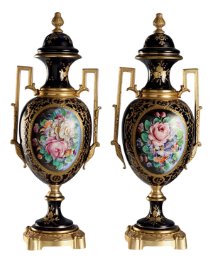 Porcelain and Gilded Bronze Vase