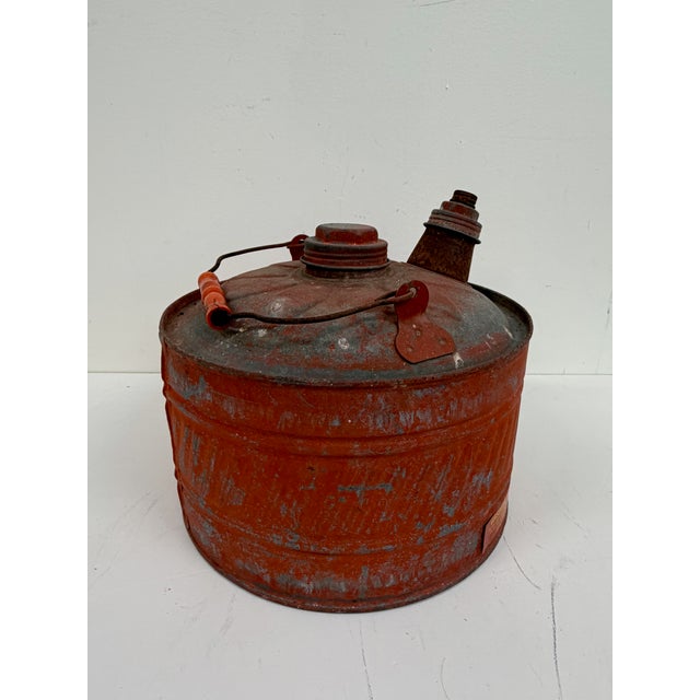 Vintage Galvanized Gasoline Can For Sale - Image 4 of 9