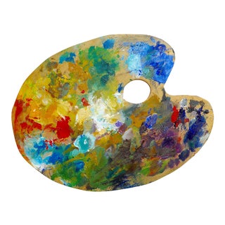 French Wooden Artist's Palette For Sale