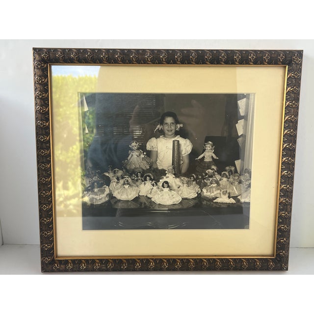 Vintage Framed Photograph Young Girl With Doll Collection For Sale - Image 4 of 7