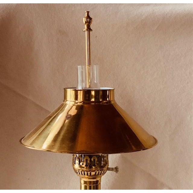 1980s Vintage Orient Express Table Lamp - Brass Railroad Inspired Design, c.1980 For Sale - Image 5 of 12