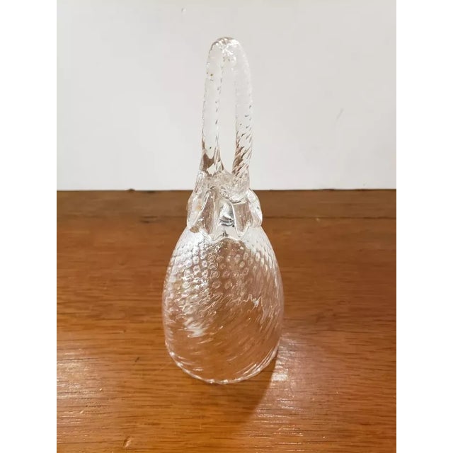 1970s Large Lead Crystal Hand Bell, Made in Italy For Sale - Image 4 of 5