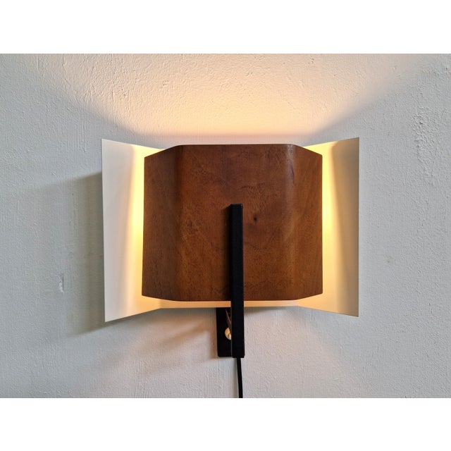 Brown NX 121 Wall Light by Louis Kalff for Philips, 1960s For Sale - Image 8 of 13