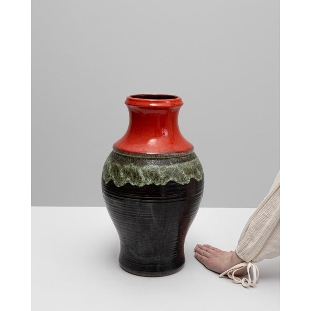 Mid-Century Modern 20th Century German Ceramic Vase For Sale - Image 3 of 18