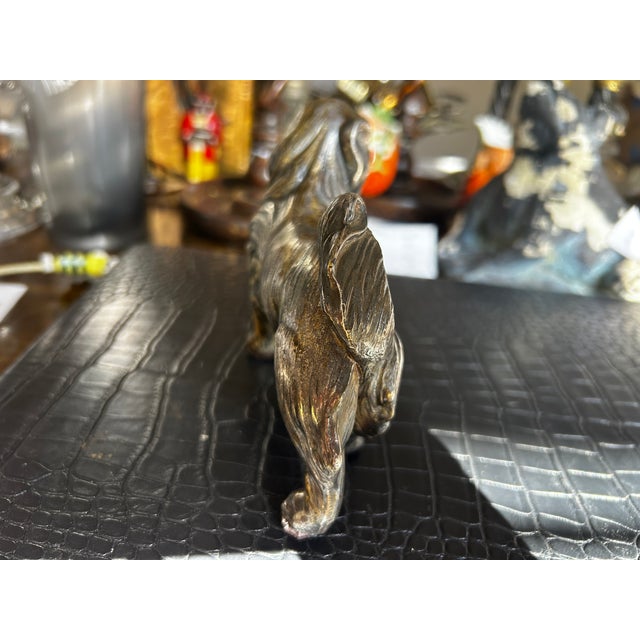 Asian Antique Antique Bronze Pekingese Dog For Sale - Image 3 of 4