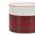 2020s Winter Plaid Ceramic Candle Holder (Set of 2) For Sale - Image 5 of 6