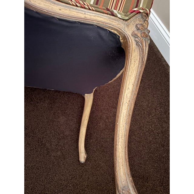 Army Green 1980s French Accent Chairs - a Pair For Sale - Image 8 of 10