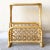 Wood Boho Chic Bamboo Rattan Magazine Rack Side Table For Sale - Image 7 of 8
