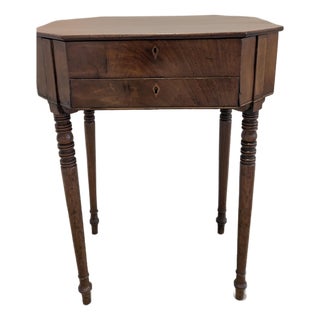 English Regency Inlaid Mahogany Sewing Stand, Circa 1810 For Sale