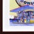 Giant Donut in Inglewood (Blue) - Framed Original Purple Pop Art Mixed Media Work on Paper by Fabio Coruzzi For Sale In Los Angeles - Image 6 of 8