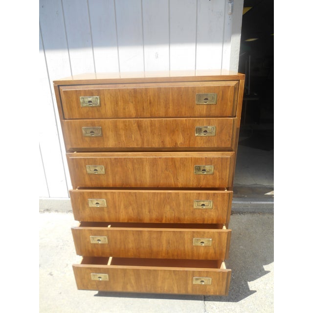 1970s Vintage Thomasville Six Drawer Gentleman S Chest Of Drawers