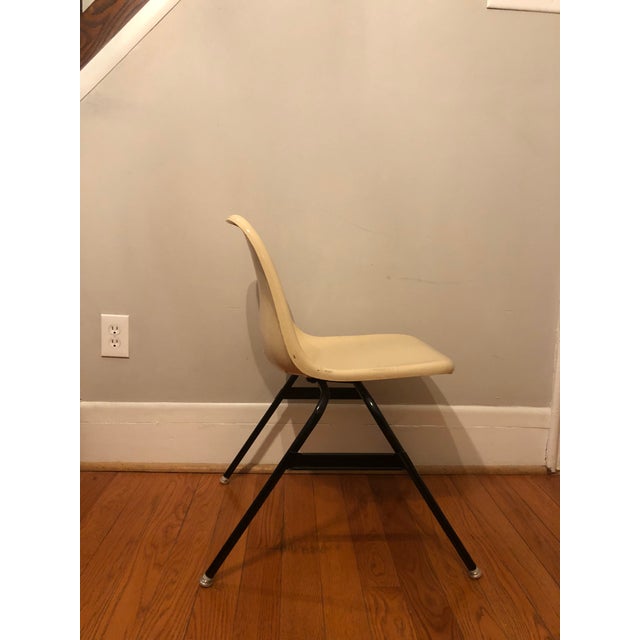 Krueger Fiberglass Eames Atomic Shell Chairs Set of 4 Chairish