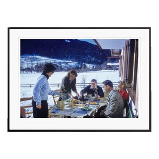 Toni Frissell, Pizza in the Snow, C Print, Framed For Sale