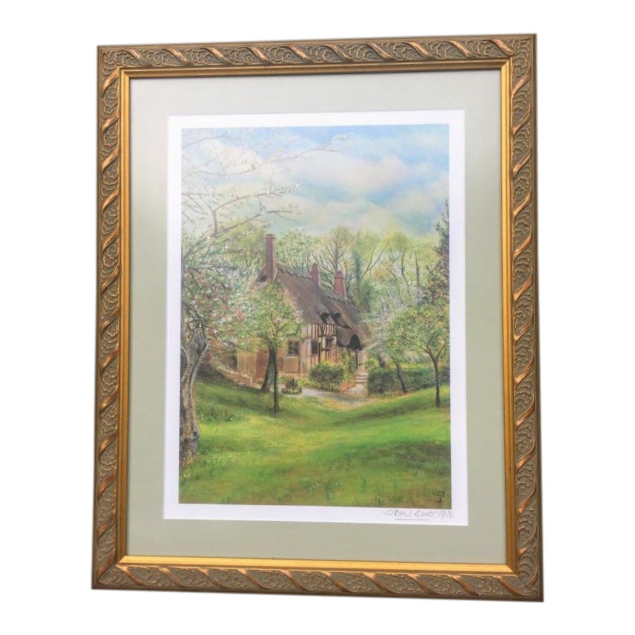 Anne Hathaway's Cottage Print by John Burt 1976 | Chairish
