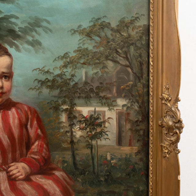 Original Oil on Canvas Painting of Young Girl, Hungary Circa 1890 For Sale - Image 10 of 12