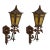 Antique Exterior Lanterns Bronze Wall Mount - A Pair For Sale