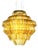 Gold Resin Chandelier by Jacopo Foggini For Sale