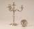 18th Century Sterling Silver Italian Rococo Style Candelabra, Set of 2 For Sale - Image 6 of 8