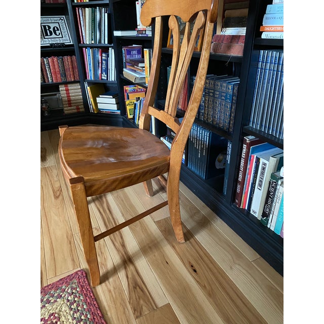 Vintage Nichols & Stone Hard Rock Maple Country French Manor Side Chairs a Pair Chairish
