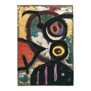 Modern Turkish Deco Rug in Style of Joan Mirorug no. 10964 For Sale
