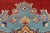Caucasian Rug 8’2” X 9’10” Red Wool Traditional Hand-Knotted Oriental Carpet For Sale - Image 10 of 15