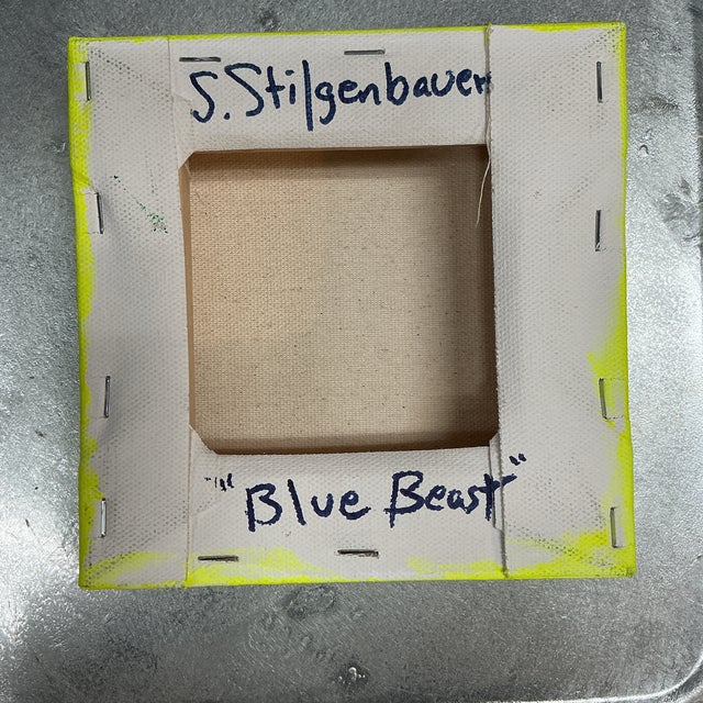 Acrylic on 6” by 1.5 by 6” Stretched Canvas. Artist signed on the back side with S. Stilgenbauer (CA Artist Steve...