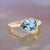 Traditional Natural Topaz Ring 6.5 14k Y Gold 3.15 TCW Certified For Sale - Image 3 of 15
