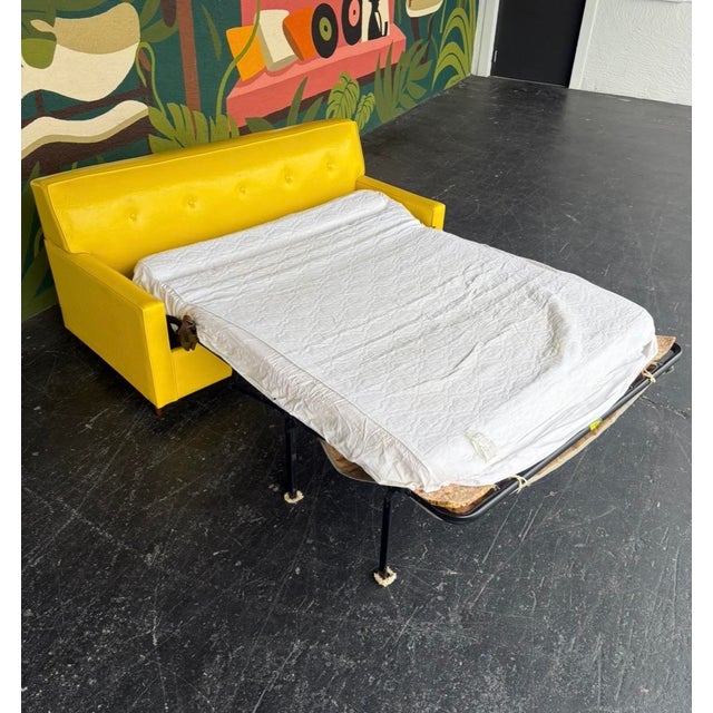 Mid Century Castro Convertible Loveseat For Sale - Image 9 of 15