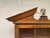Wood Vintage Solid Wood Hanging Wall Cabinet / Curio & Brass Eagle Finial For Sale - Image 7 of 17