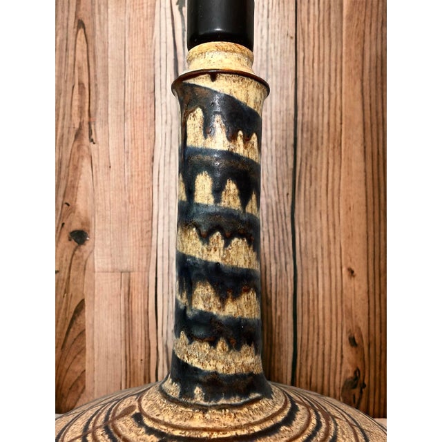 Danish Ceramic Table Lamp by Jette Hellerøe for Axella, Denmark, 1970s For Sale - Image 5 of 6