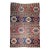19th Century Caucasian Kazak Kilim, Handwoven Wool, Geometric Pattern, Blue & Green, 7x12 For Sale