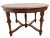 Victorian Early 20th Century Old English Revival Round Expansion Dining Table, Baluster Legs Quarter Sawn Oak For Sale - Image 3 of 15