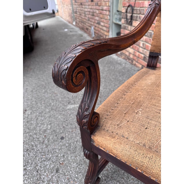 French Louis XIII Armchair Ready for Your Fabric For Sale - Image 11 of 12