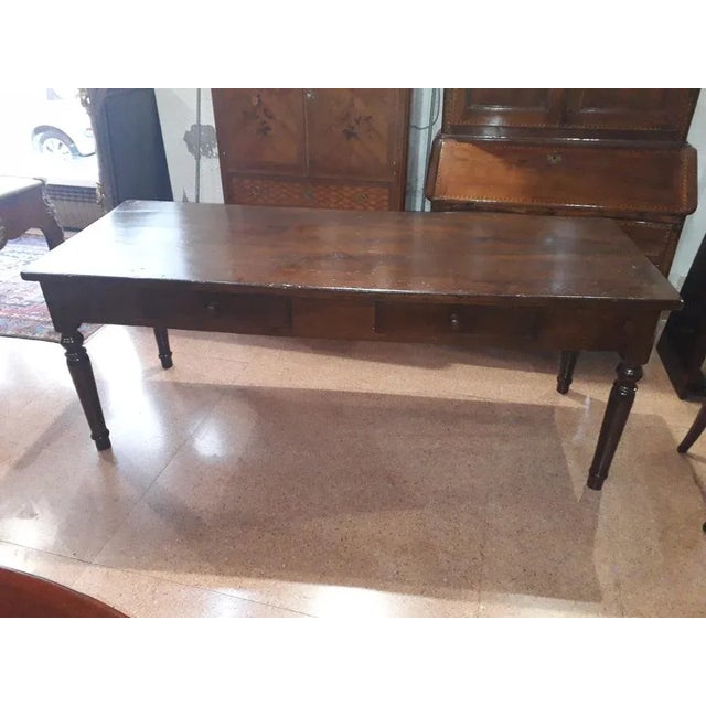 Antique Walnut Dining Table For Sale - Image 6 of 6