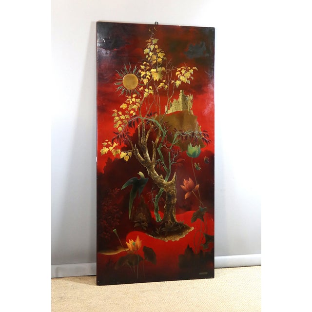 Paint Lacquer Panel by Pierre Paulin, 1930s For Sale - Image 7 of 11