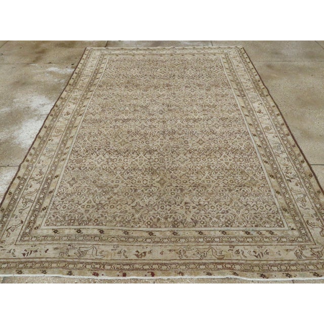 Early 20th Century Antique Persian Malayer Carpet For Sale - Image 5 of 12