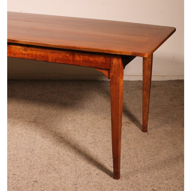 Antique Refectory Table in Cherry Wood For Sale - Image 11 of 12