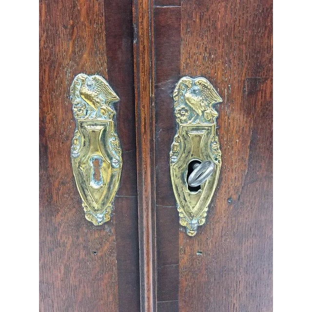 Wood 19th Century Oak Hanging Corner Cupboard For Sale - Image 7 of 9