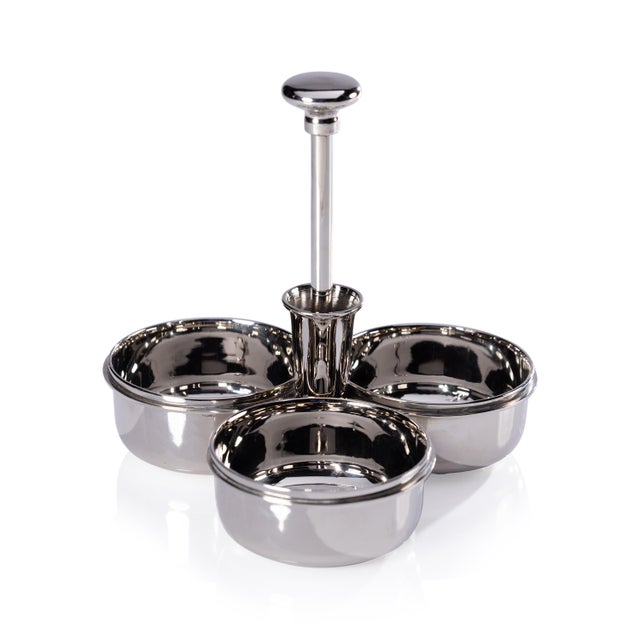Basso Condiment Trio with Cocktail Pick Holder For Sale - Image 4 of 4