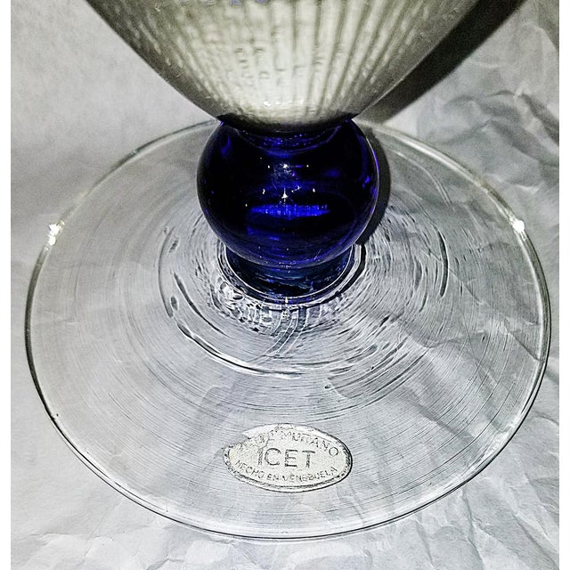 1950s Murano Style Oversized Wine Glass For Sale - Image 4 of 5