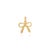 Pink Solid 14k Gold Bow Pendant With Pink Sapphires For Sale - Image 8 of 12