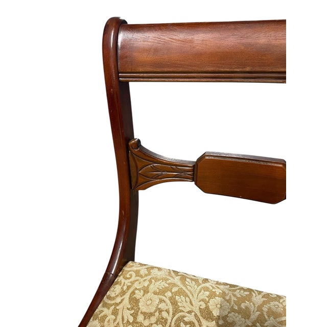 Wood Vintage Drexel Side Chair in the Duncan Phyfe or Regency Style For Sale - Image 7 of 10