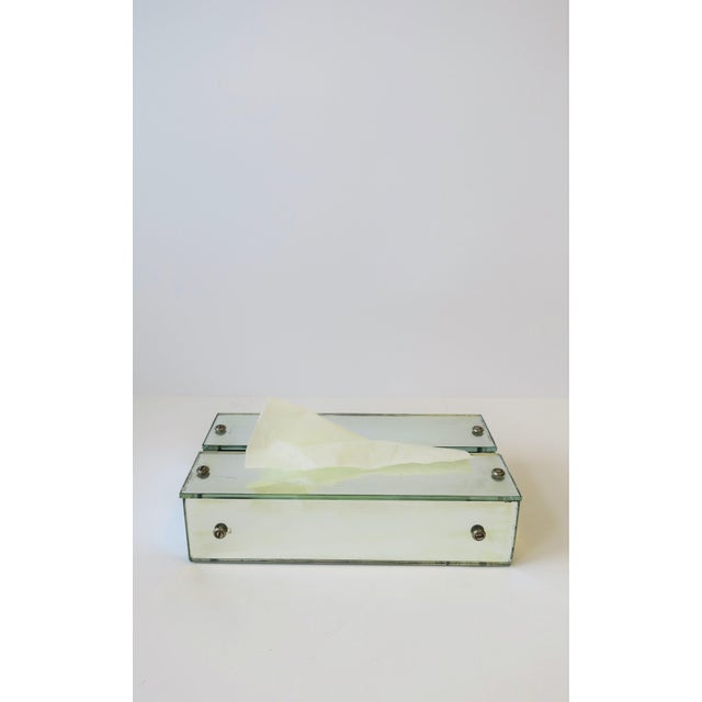 Mirrored Tissue Box, Ca. 1970s | Chairish